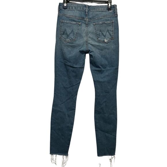 Mother High Waisted Looker Ankle Fray Thrilling Shots Distressed Cotton Size 29 - Picture 4 of 7